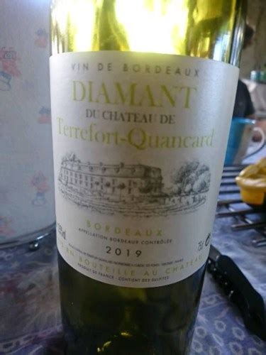 2019 Château de Terrefort Quancard Diamant Bordeaux Vivino US