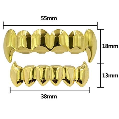 Topgrillz Gold Grills For Your Teeth 18k Gold Plated Hip Hop Custom Fit