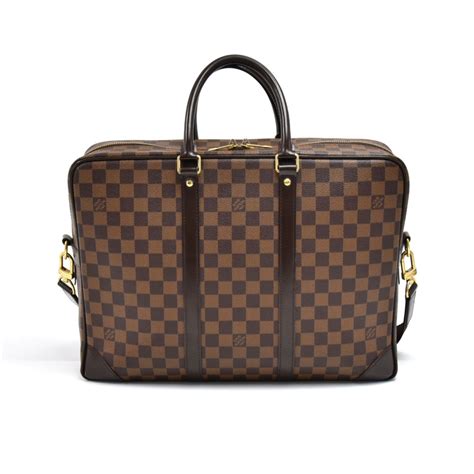 Louis Vuitton Damier Ebene Canvas Porte Documents Voyage Gm Briefcase