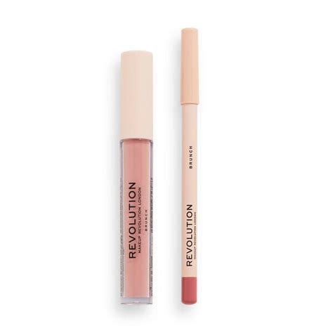 Revolution Ultimate Nude Lip Contour Kit Brunch Make Up Superdrug