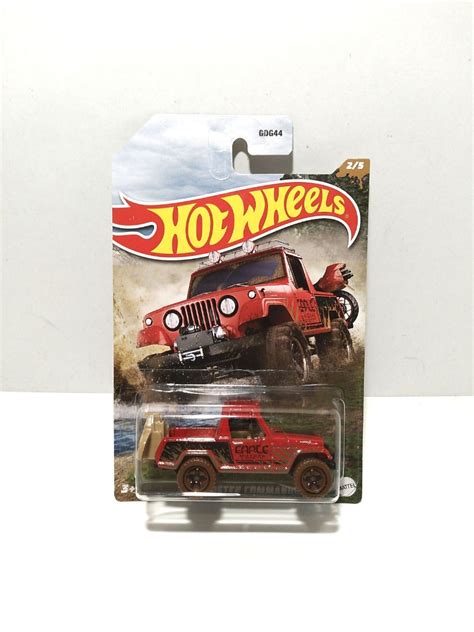 Hot Wheels 67 Jeepster Commando Red With Mud Tyres Hobbies Toys Toys Games On Carousell