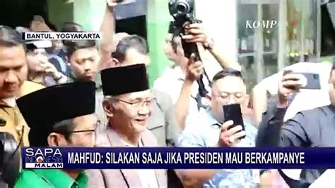 Respons Mahfud MD Soal Jokowi Sebut Presiden Boleh Kampanye Dan Memihak