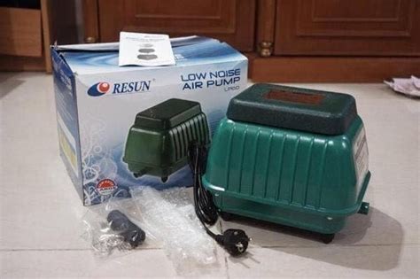 Jual Pompa Udara Air Pump Aerator Akuarium Kolam Ikan Resun LP 60 Di