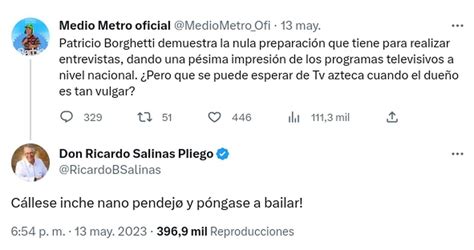 Qui N Gan Medio Metro Se Pelea Con Ricardo Salinas Pliego En Twitter