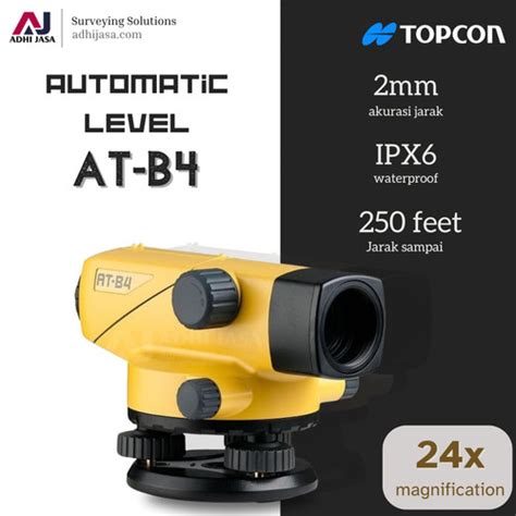 Jual Waterpass Topcon AT B4A Automatic Level Topcon ATB4A N324 N322