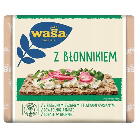 Wasa Pieczywo Chrupkie Z B Onnikiem G Oficjalne