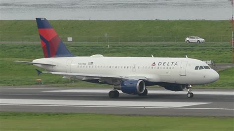 Delta Air Lines Airbus A N Nb Takeoff From Pdx Youtube