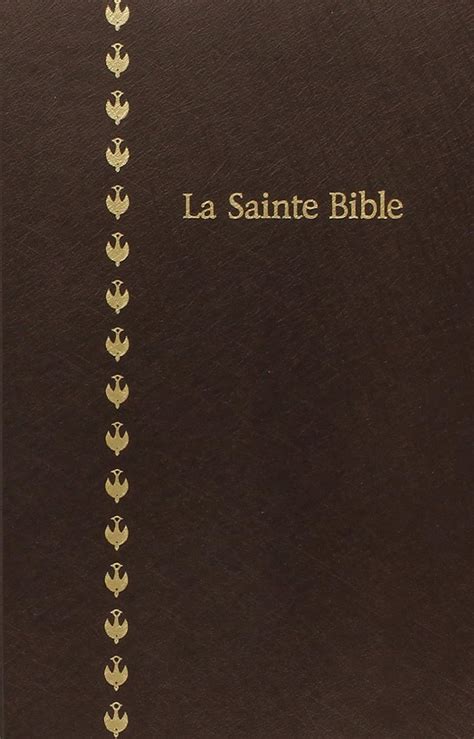 French Bible Revised Segond Colombe La Sainte Bible French Edition