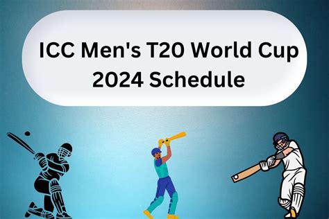 Icc Mens T20 World Cup 2024 Schedule