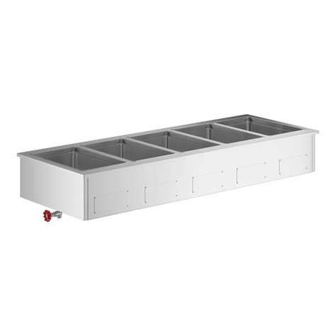 ServIt SDW H Five Pan Full Size Insulated Drop In Hot Food Well V