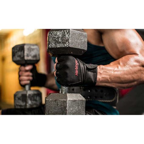 Harbinger 140 Ventilated Pro Wristwrap Weight Lifting Gloves Black Ebay