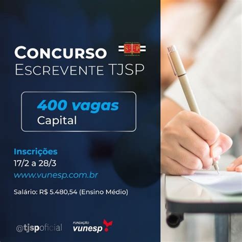 Inscrições Para O Concurso De Escrevente Do Tj Sp Terminam Hoje Gazeta De Vargem Grande