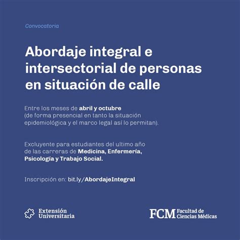 Abordaje Integral E Intersectorial De Personas En Situación De Calle Fcm