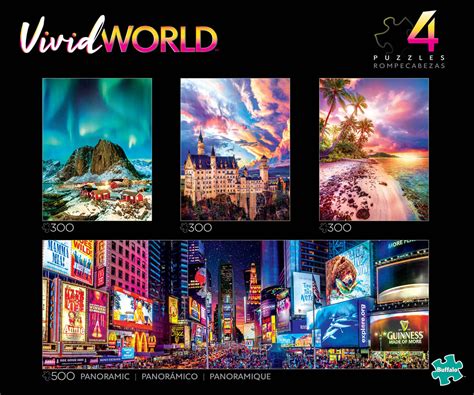 4 In 1 Vivid World Multipack Puzzles Jigsaw Puzzle PuzzleWarehouse