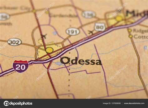 Odessa, Texas on map Stock Photo by ©icemanj 157009936