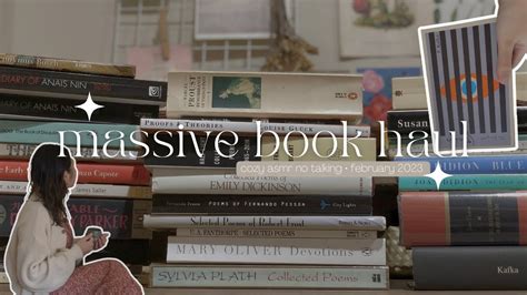 Massive Book Haul Cozy ASMR No Talking Classics Poetry Nonfiction