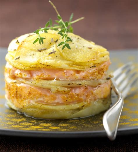 MILLE FEUILLE DE POMME DE TERRE AU SAUMON Recettes Du Net