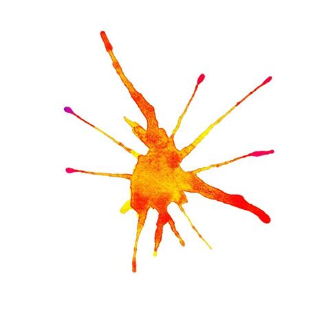 Premium Photo Colorful Orange Watercolor Splash On White Background