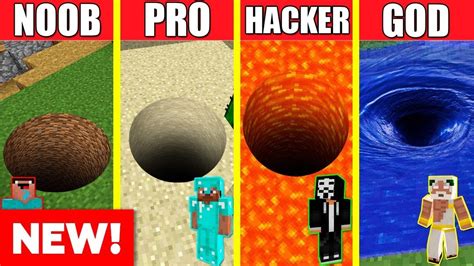 TUNNEL HOUSE BUILD CHALLENGE Minecraft Battle NOOB Vs PRO Vs HACKER