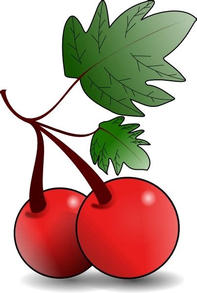 Cherries Fruit clip art Free vector in Open office drawing svg ( .svg ) vector illustration ...