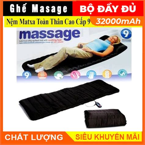 Nệm Massage Trị Liệu Nhật Bản Nệm Massage Toàn Thân Cao Cấp Ghế Mát Xa Đa Năng Toàn Thân Giảm