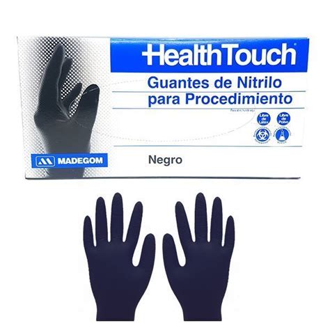 Guantes De Nitrilo Health Touch Negro Depodental