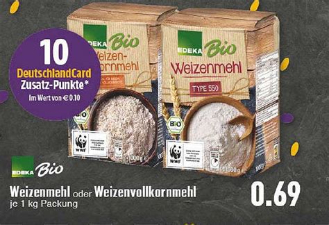 Edeka Bio Weizenmehl Oder Weizenvollkornmehl Angebot Bei E Center