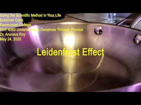 Leidenfrost Effect - YouTube