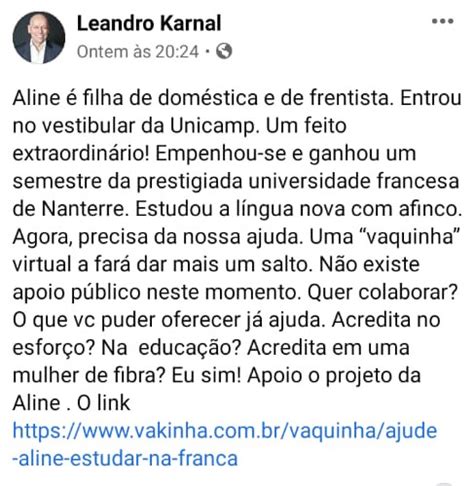 Ajuda De Leandro Karnal Araraquarense Arrecada Recursos Para