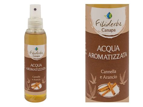 Acqua Aromatizzata Bio Arancio E Cannella Canapa Filiderba