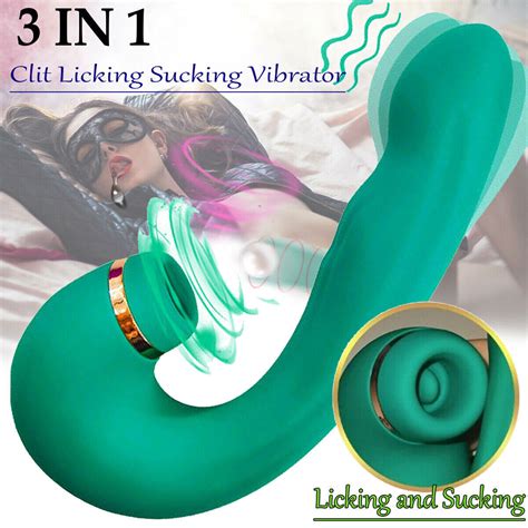 Buy 3 IN 1 Clit Licking Sucking Vibrator G Spot Dildo Massager For Women Online In India