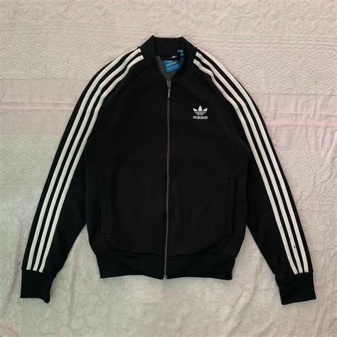 Jual Tracktop Adidas Sst Firebird Monkey Black White Second Original