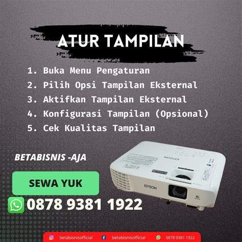 Atur Tampilan Proyektor Sewa Rental Proyektor Infocus LCD