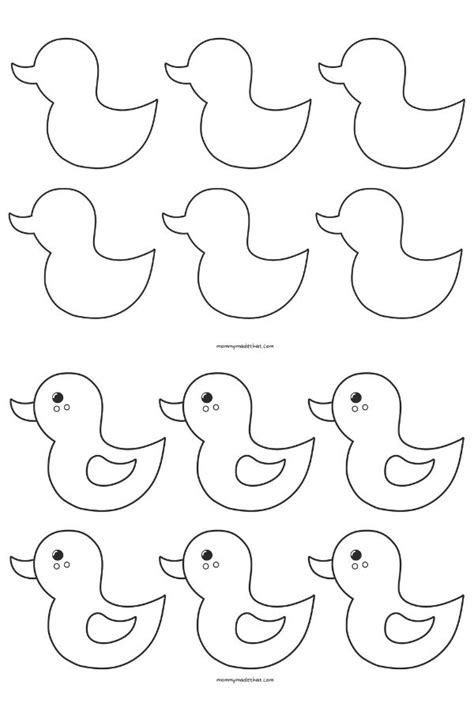 Free Printable Duck Templates For Ducky Crafts And Fun