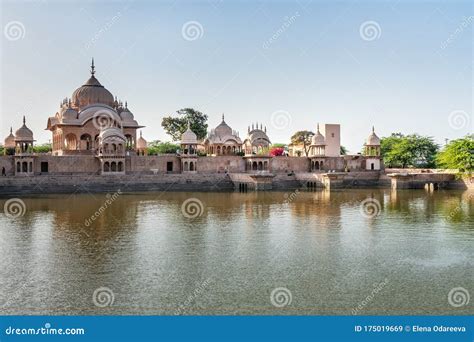 Kusum Sarovar On The Holy Govardhan Hill India Stock Image Image Of