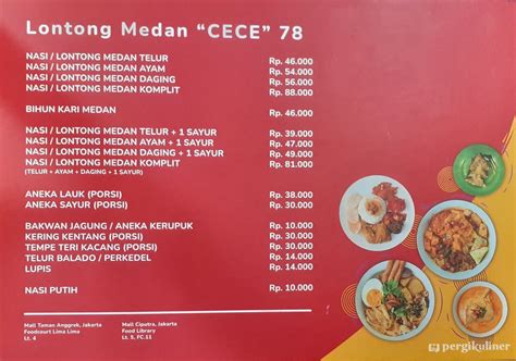 Selalu Diperbarui Menu Lontong Medan Cece Grogol