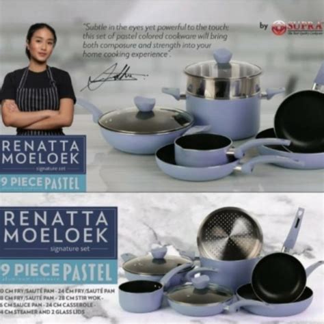 Jual Panci Teflon Supra Set Pcs Pastel Renatta Moeloek Shopee Indonesia