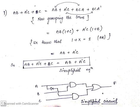 [solved] Simplify The Following Expressions By Using De Morgens Laws Draw Course Hero