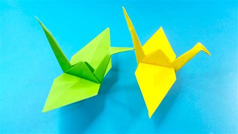 🏗️ How To Make Origami Paper Crane Youtube