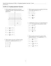 G Gpe A Graphingquadraticfunctions Pdf Regents Exam Questions G Gpe