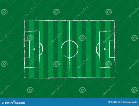 Football Pitch With Markings Royalty-Free Stock Image | CartoonDealer ...