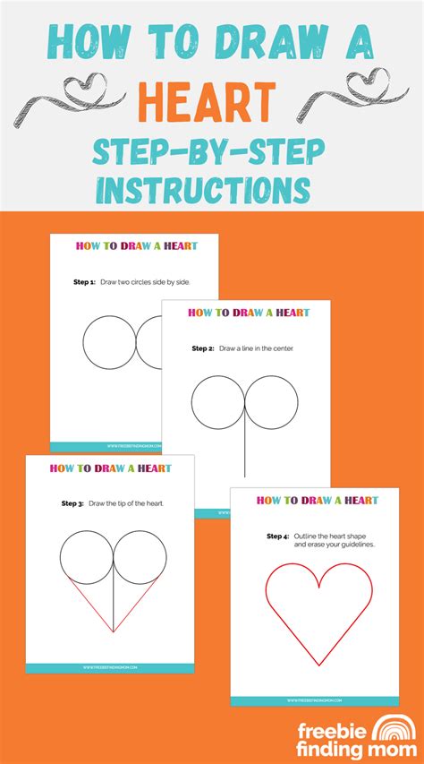 How To Draw A Heart Step By Step Instructions