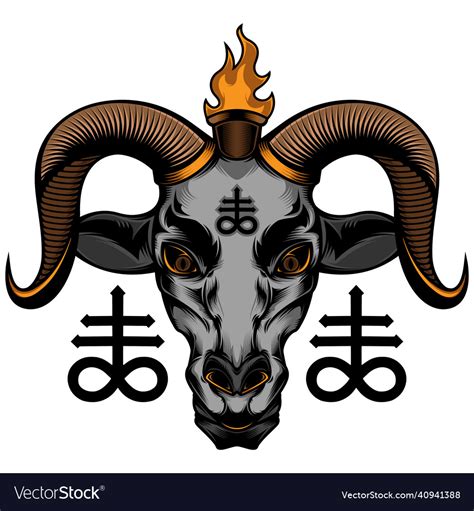 Baphomet Demon Satanic Logo Royalty Free Vector Image The Best Porn