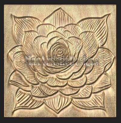 12 Symmetrical Rose Flower Bas Relief Clip Art for CNC Wood Carving ...