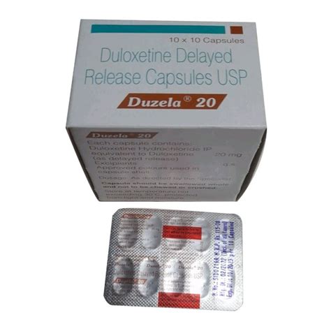 Duloxetine Delayed Release Duzela 20 Capsule Sun Pharmaceutical