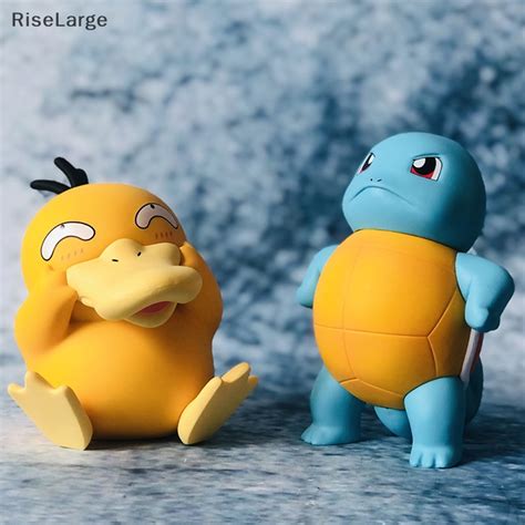 Riselarge Anime Pokemon Figuras Juguetes Lindo Psyduck Snorlax Figura