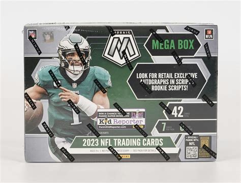 2023 Panini Mosaic Football Mega Box Reactive Yellow Parallels Da