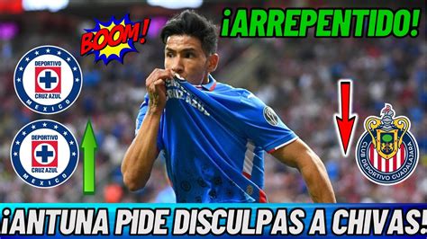 Antuna Pide Disculpas A Chivas Por Besar El Escudo De Cruz Azul Lo