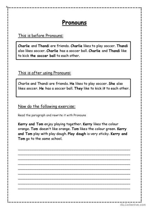 Pronouns English Esl Worksheets Pdf And Doc