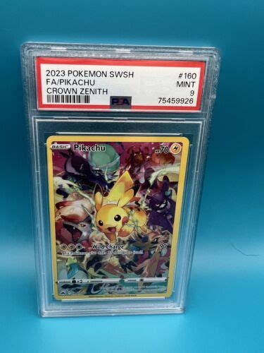 Pokemon Crown Zenith Pikachu Full Art 160 PSA 9 EBay